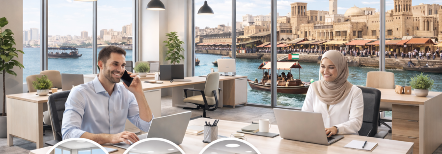 furnished office for rent in Deira