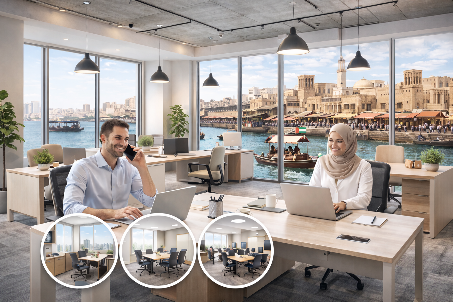 furnished office for rent in Deira